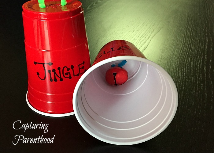 These are our easy Christmas crafts made with red solo cups, yellow and  black construction paper,…