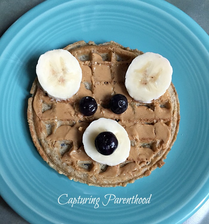 Bear Waffle Toddler Breakfast © Capturing Parenthood