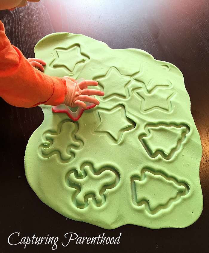 Holiday Peppermint Play Dough © Capturing Parenthood