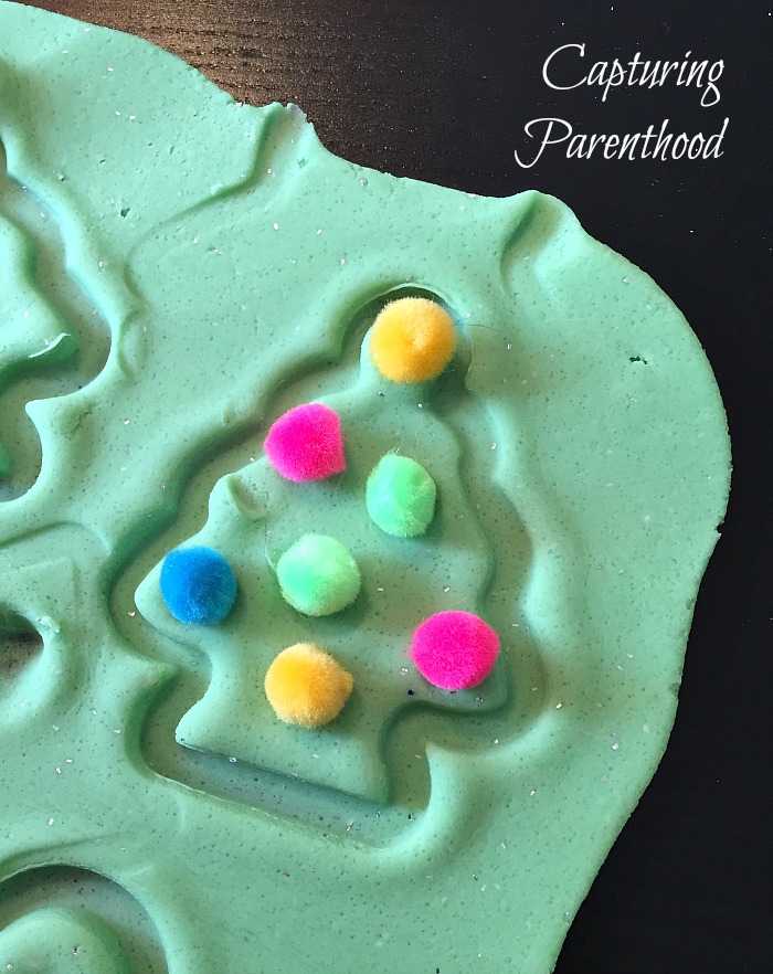 Holiday Peppermint Play Dough © Capturing Parenthood