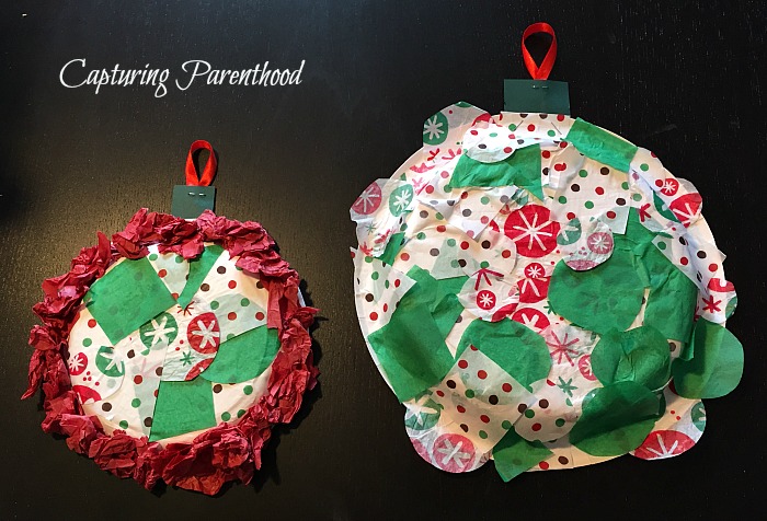 Paper Plate Christmas Wreath Kid Craft - The Resourceful Mama