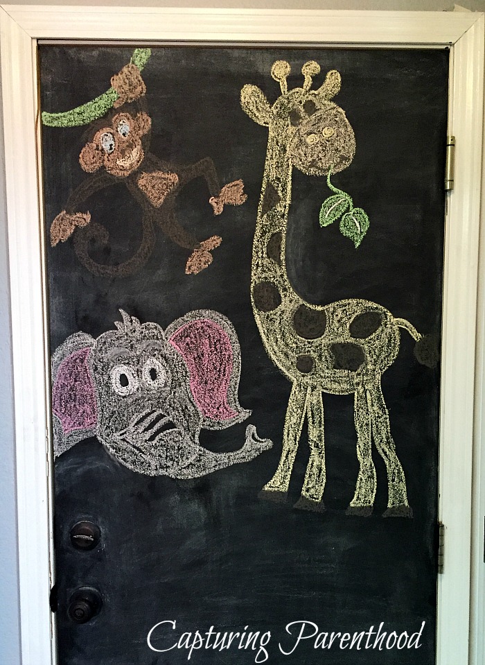 Chalkboard Door Art © Capturing Parenthood