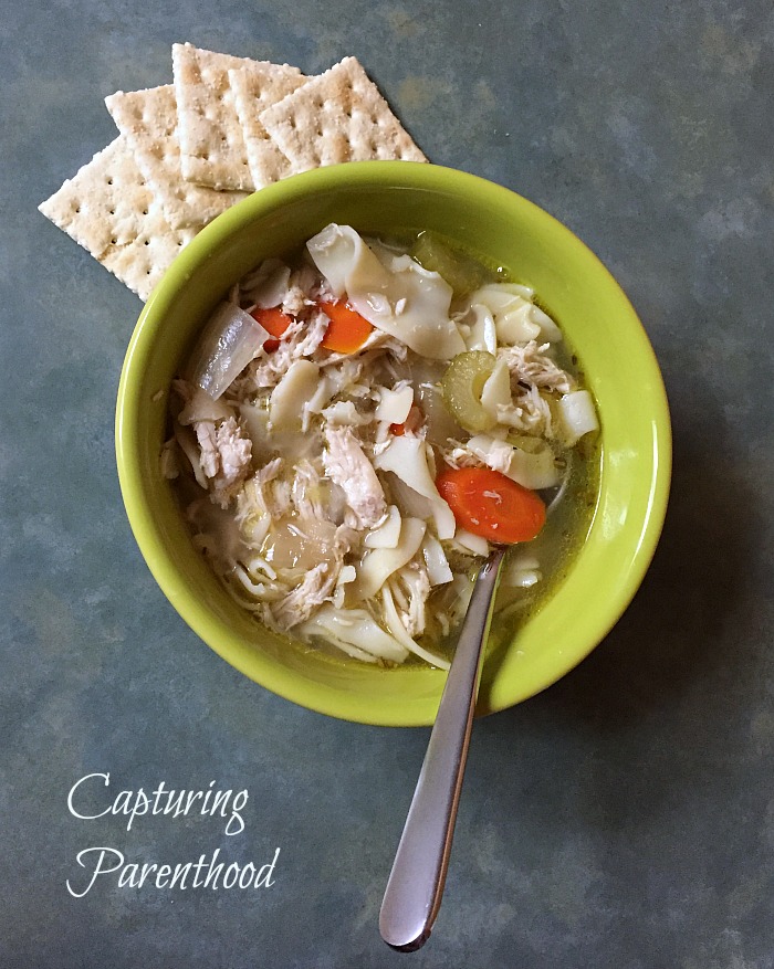 Crockpot Chicken Noodle Soup - © Capturing Parenthood