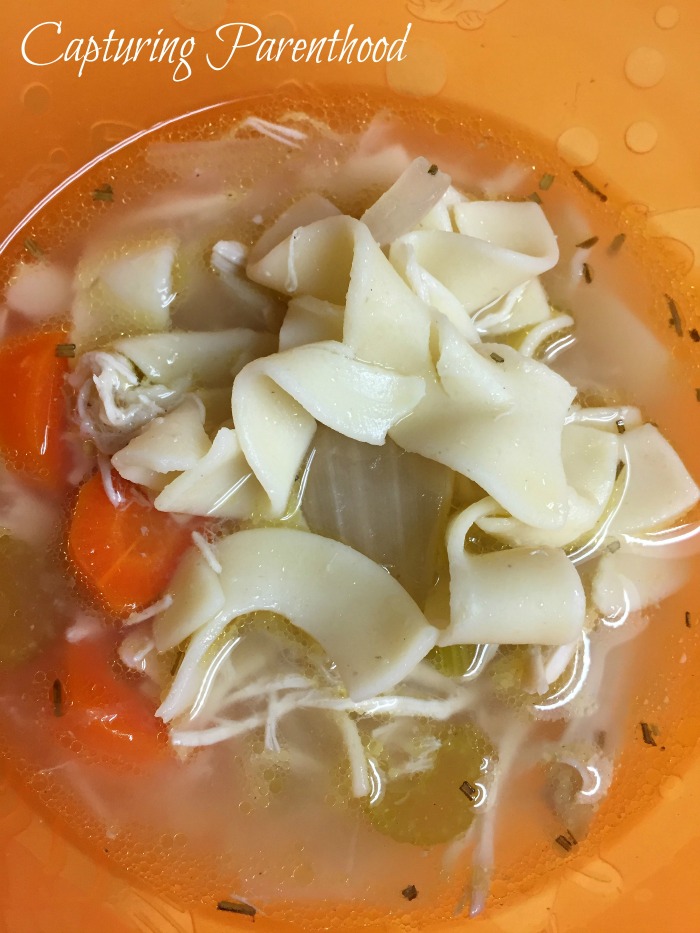 Slow Cooker Chicken Noodle Soup - © Capturing Parenthood
