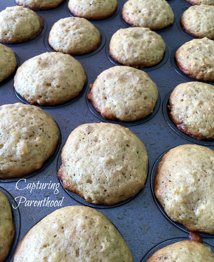 Banana Nut Mini Muffins © Capturing Parenthood