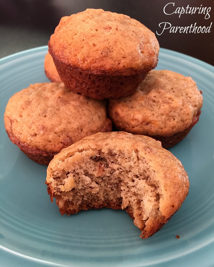 Banana Nut Mini Muffins © Capturing Parenthood