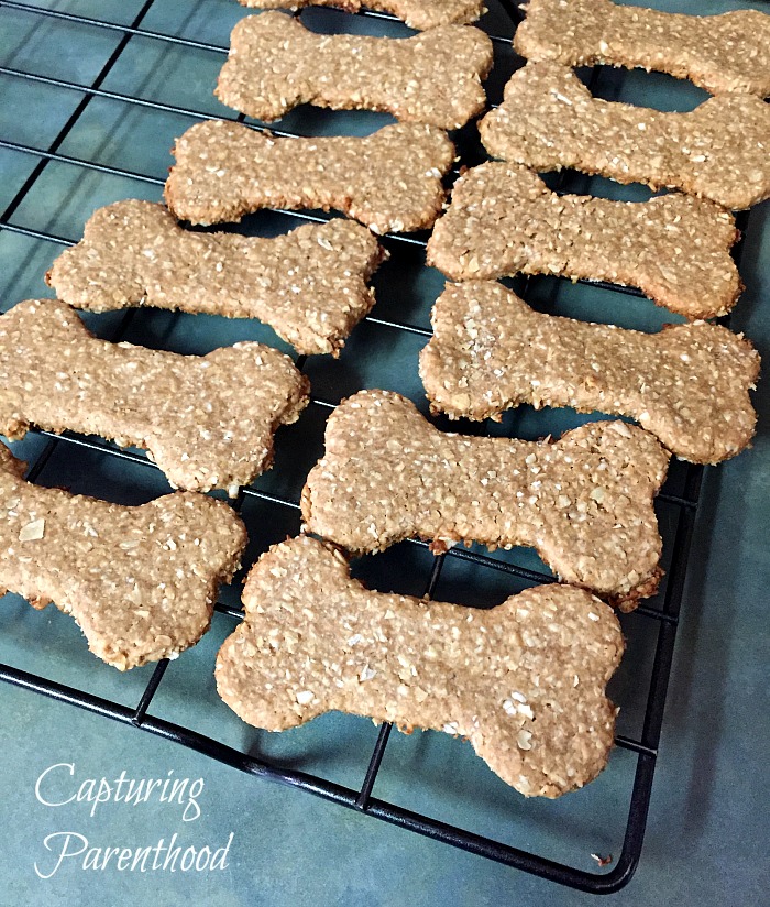 Peanut Butter & Banana Dog Treats © Capturing Parenthood