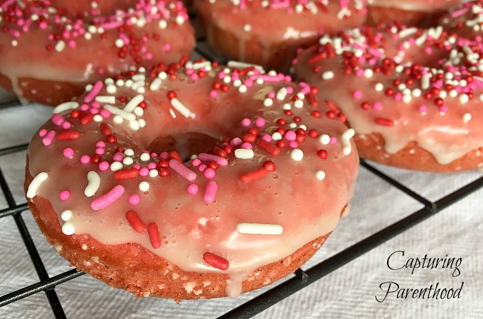 Baked Valentine's Day Donuts (Dairy-Free) © Capturing Parenthood