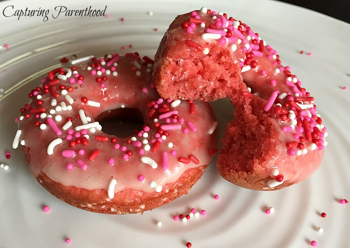 Baked Valentine's Day Donuts (Dairy-Free) © Capturing Parenthood