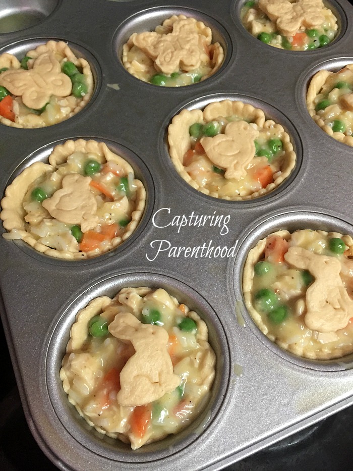 Mini Chicken Pot Pies © Capturing Parenthood