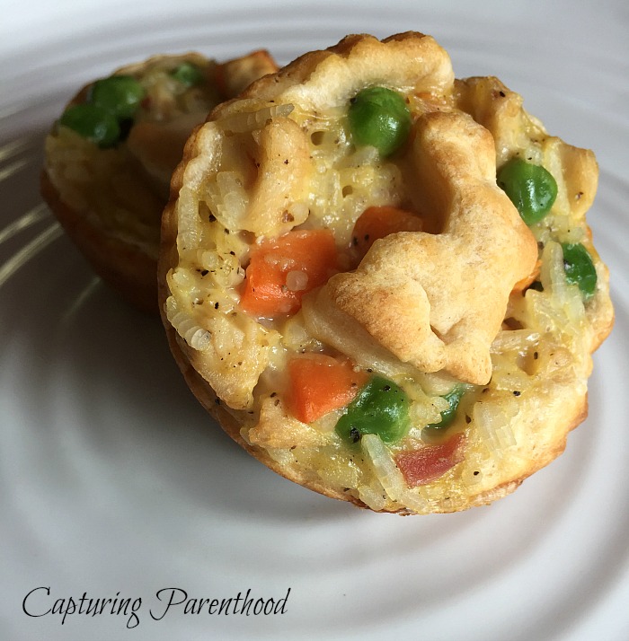 Mini Chicken Pot Pies © Capturing Parenthood