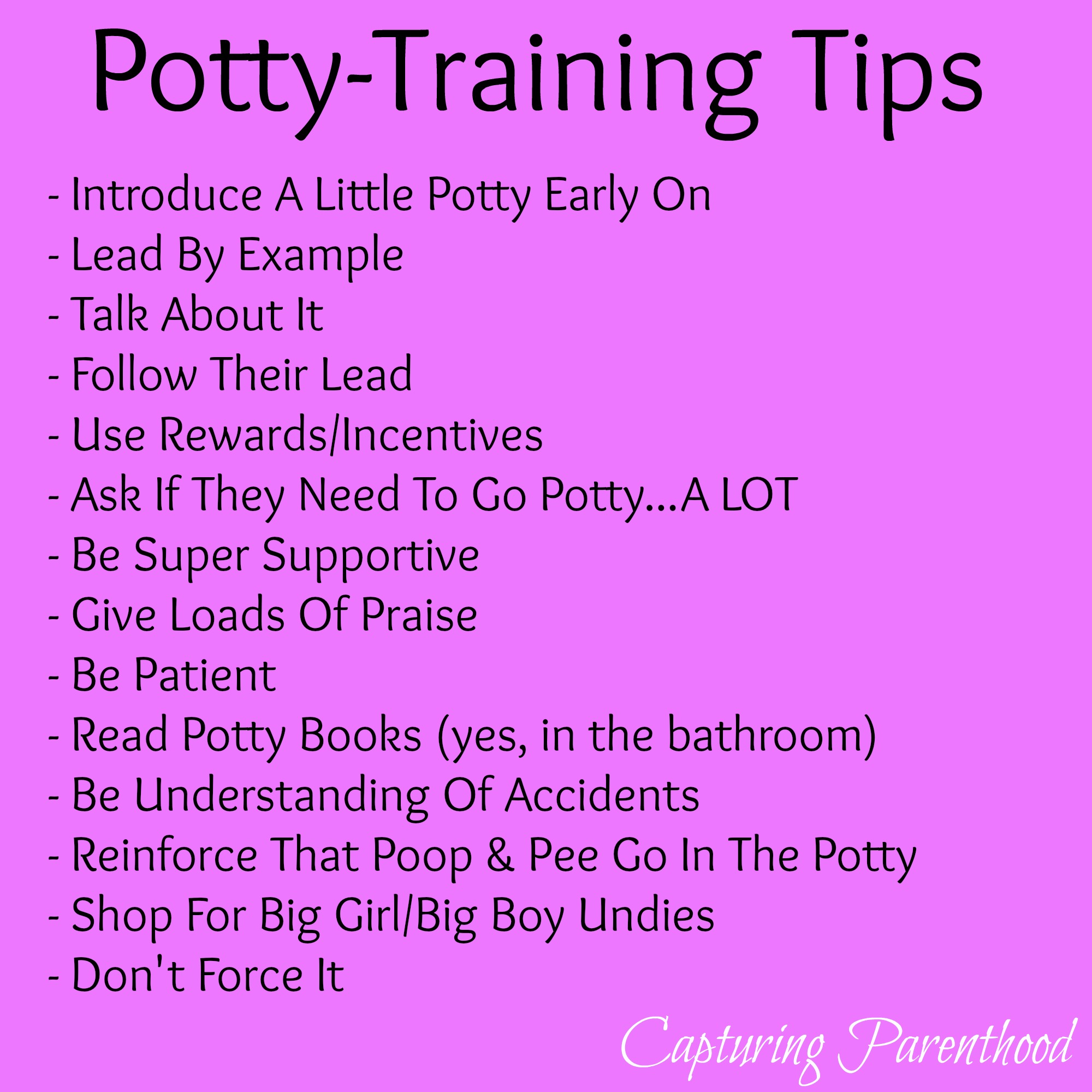 Toilet Training Tips