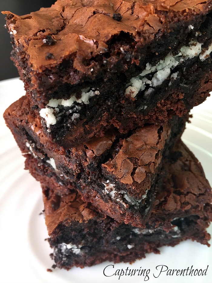 Oreo Fudge Brownies © Capturing Parenthood