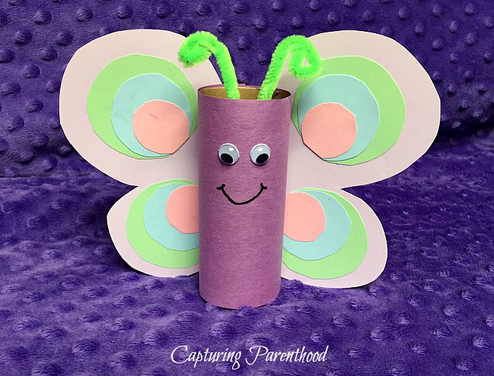 Butterfly Toilet Paper Roll Craft - Easy Peasy and Fun