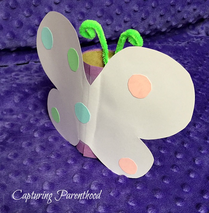 Butterfly Toilet Paper Roll Craft - Easy Peasy and Fun