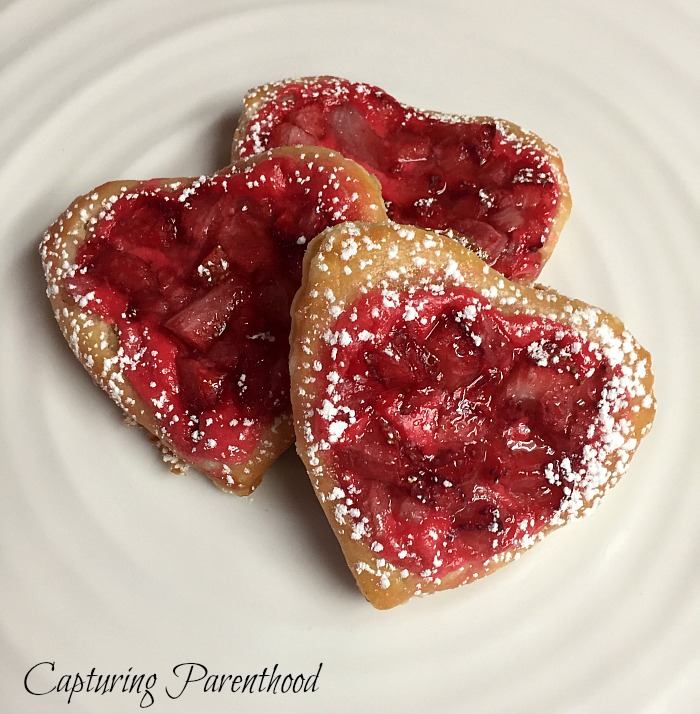 Strawberry & Cream Cheese Pastry Hearts © Capturing Parenthood