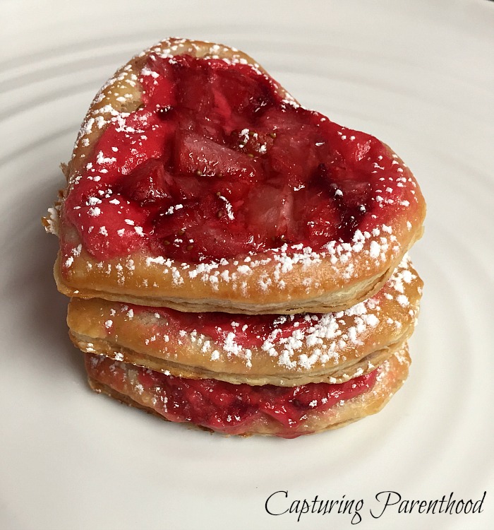 Strawberry & Cream Cheese Pastry Hearts © Capturing Parenthood