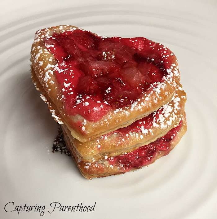 Strawberry & Cream Cheese Pastry Hearts © Capturing Parenthood