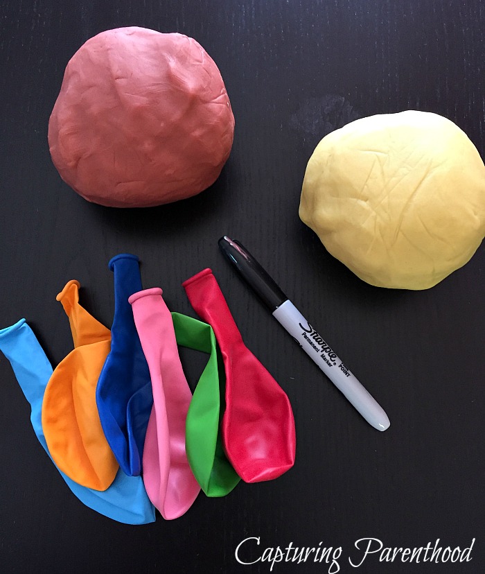 Playdough Stress Ball Balloons © Capturing Parenthood