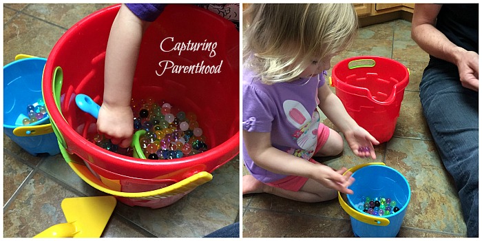 Water Bead Sensory Exploration © Capturing Parenthood