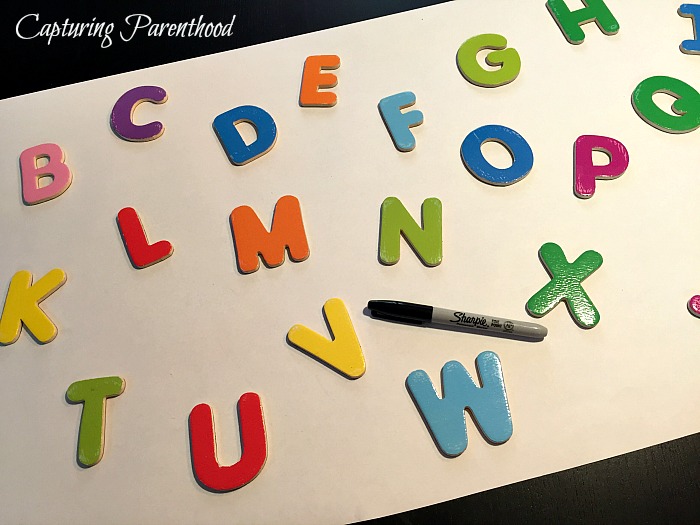 DIY Alphabet Magnet Puzzle © Capturing Parenthood