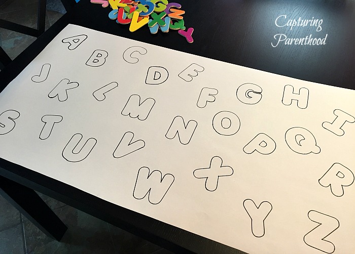 DIY Alphabet Magnet Puzzle © Capturing Parenthood