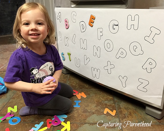DIY Alphabet Magnet Puzzle © Capturing Parenthood