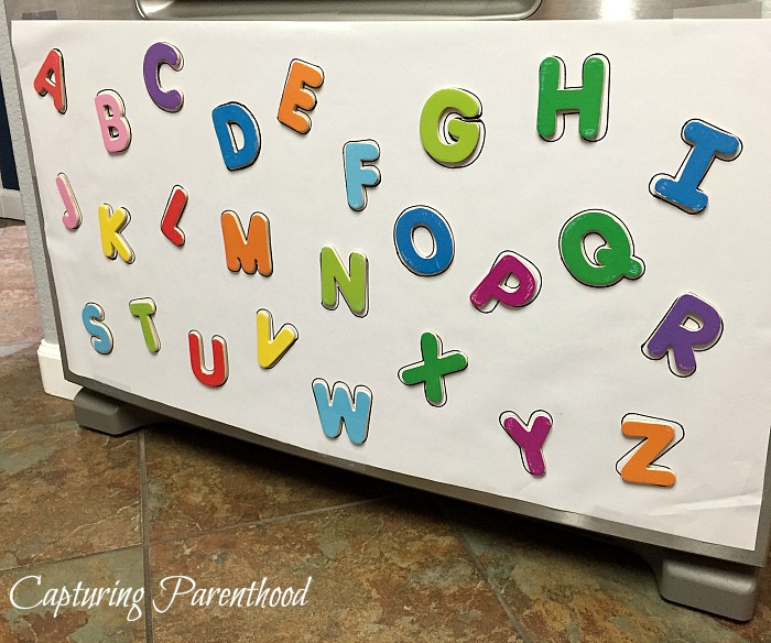 DIY Alphabet Magnet Puzzle © Capturing Parenthood