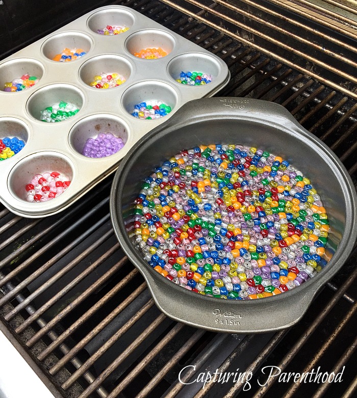 Melted Craft Bead Suncatchers © Capturing Parenthood