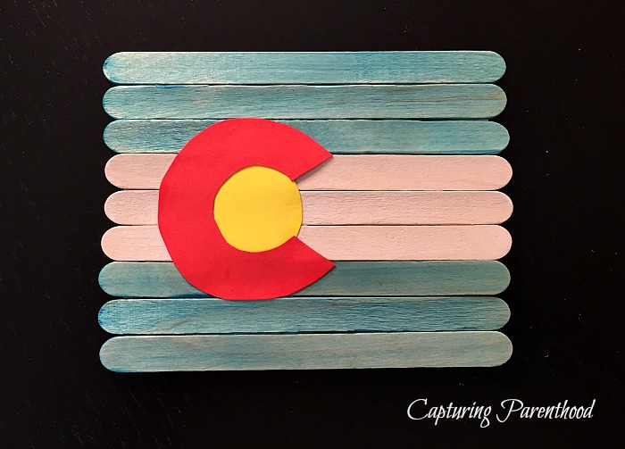 Colorado State Flag Craft © Capturing Parenthood