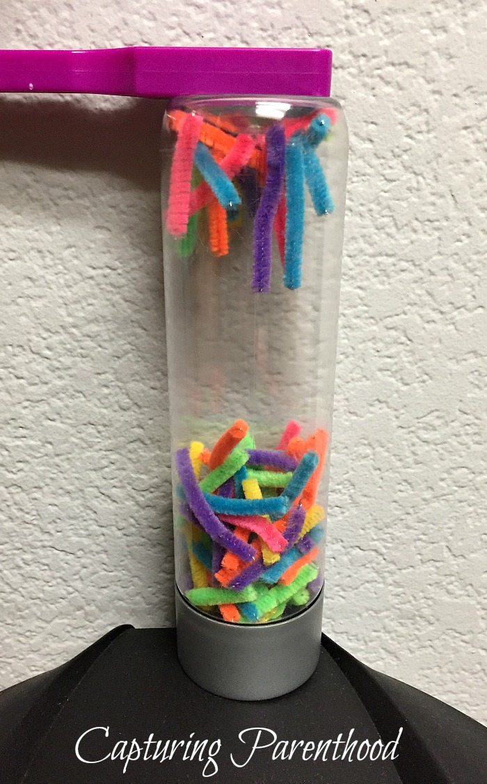 Magnetic Pipe Cleaners Sensory Bottle © Capturing Parenthood