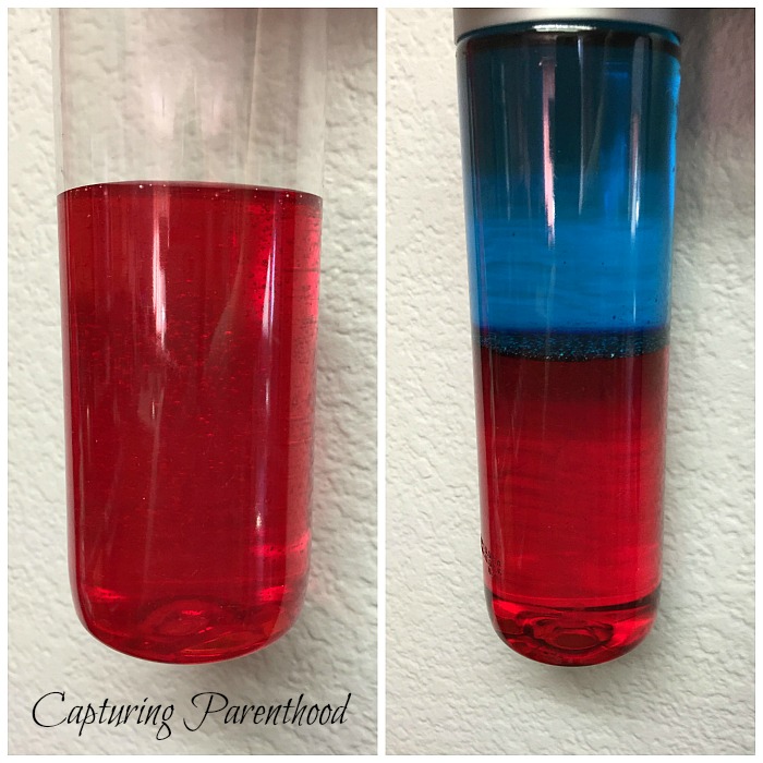 Color-Mixing Sensory Bottle © Capturing Parenthood