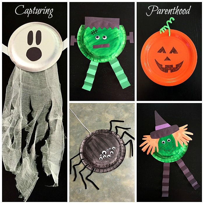 Paper Plate Halloween Crafts • Capturing Parenthood