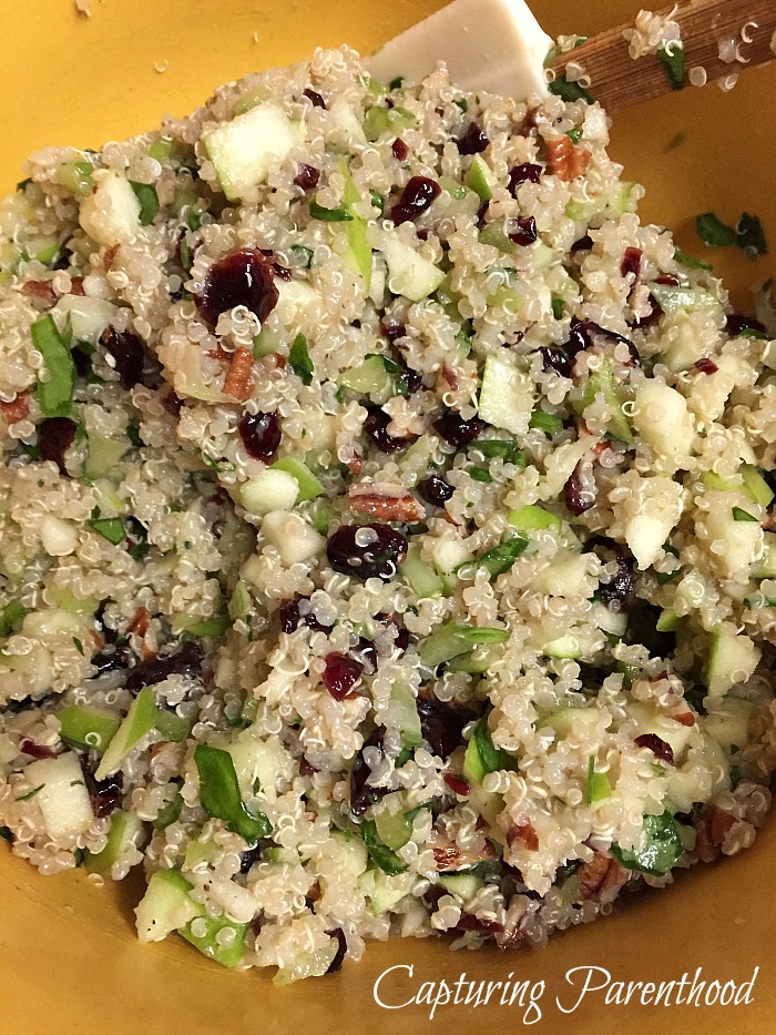 Cooking with Sesame Street - Cranberry-Apple Quinoa © Capturing Parenthood