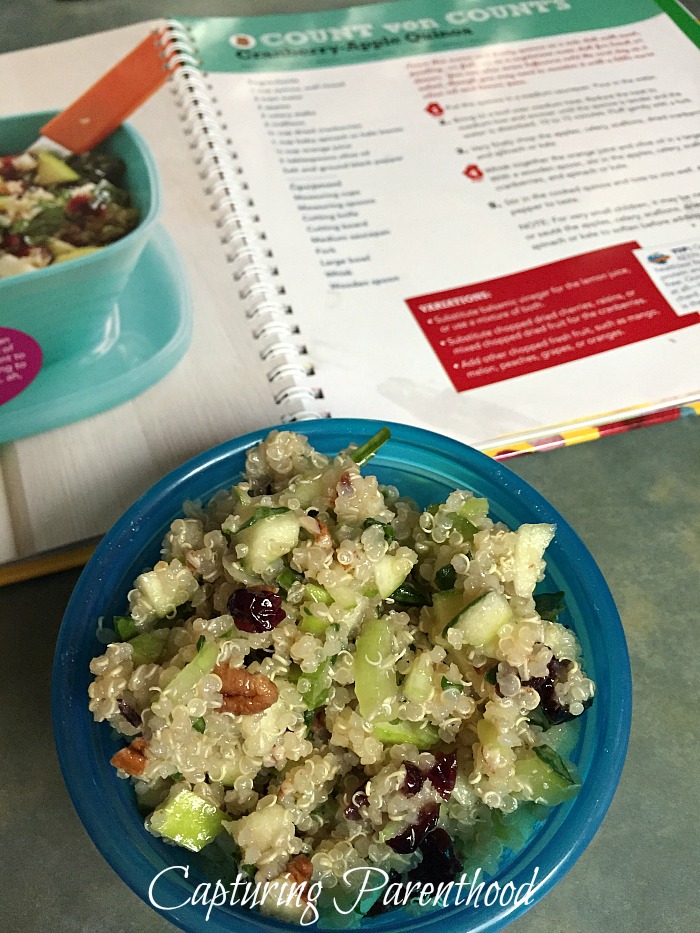 Cooking with Sesame Street - Cranberry-Apple Quinoa © Capturing Parenthood