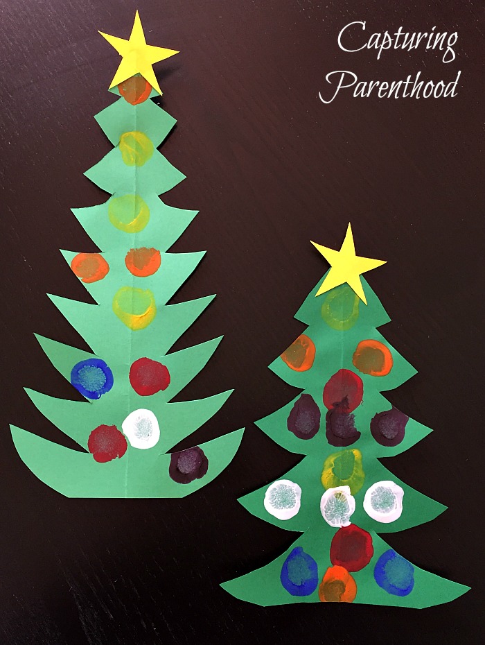 Christmas Tree Arts + Crafts for Kids © Capturing Parenthood