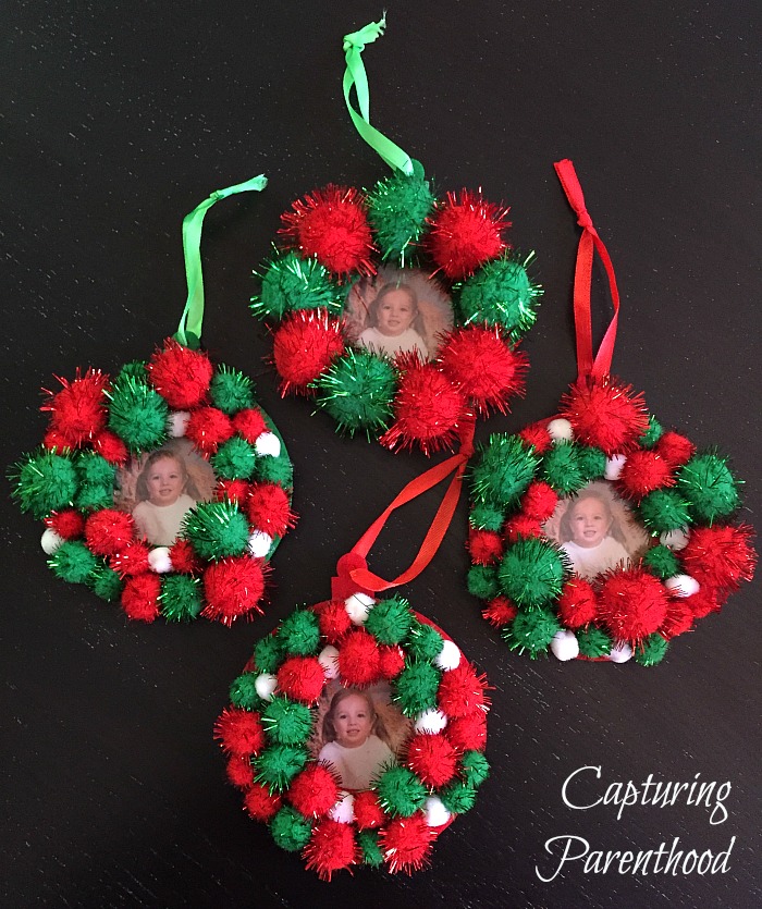 Pom Photo Ornaments © Capturing Parenthood