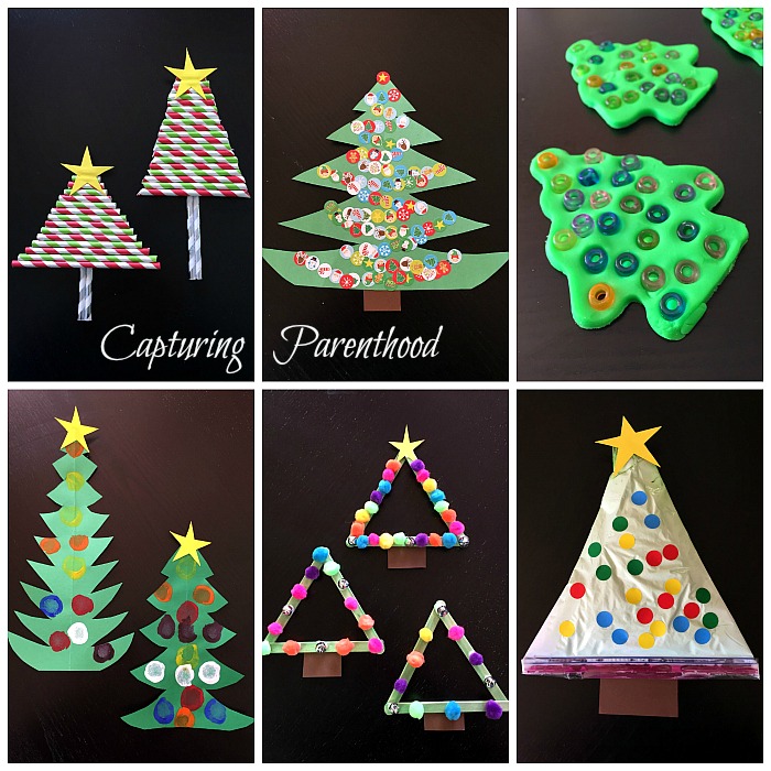 Kids Decorative Paper Straw Christmas Tree Ornaments