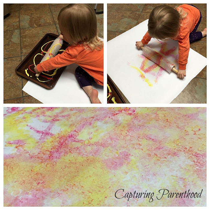 Bubble Wrap Painting © Capturing Parenthood