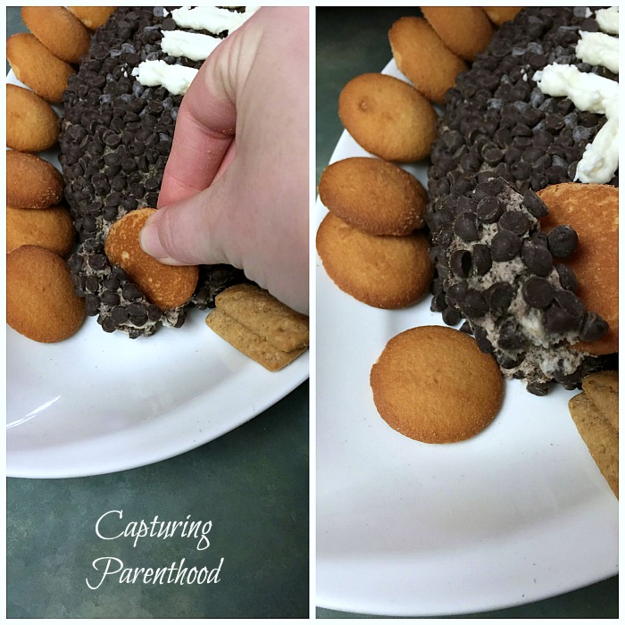 Cookies & Cream Football Cheese Ball © Capturing Parenthood