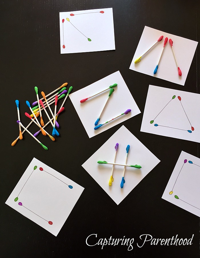 Cotton Swab Activities for Toddlers © Capturing Parenthood