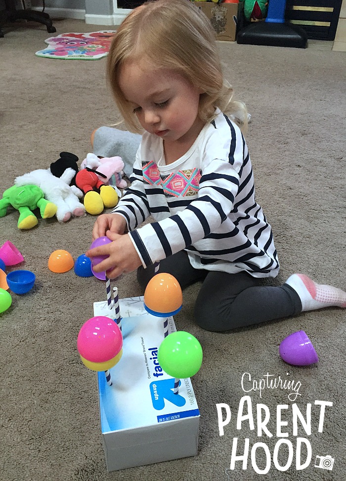 Plastic Easter Egg Activities for Toddlers © Capturing Parenthood