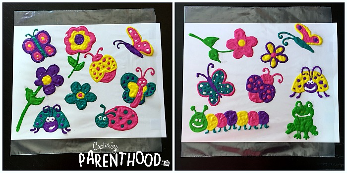 Puffy Paint Window Clings © Capturing Parenthood
