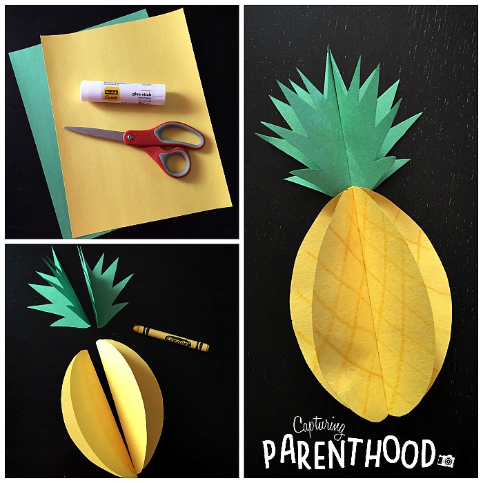 3D Paper Fruits for Summer © Capturing Parenthood