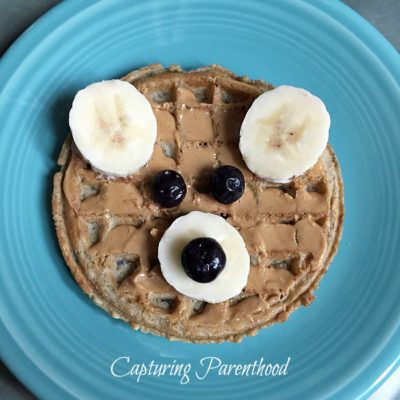 Bear Waffle Toddler Breakfast © Capturing Parenthood