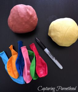 Playdough Stress-Ball Balloons • Capturing Parenthood