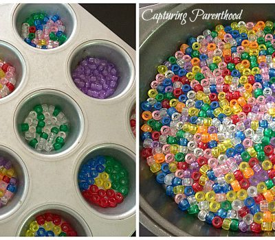 Melted Craft Bead Suncatchers