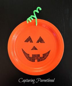 Paper Plate Halloween Crafts • Capturing Parenthood