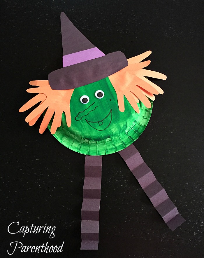 Paper Plate Halloween Crafts • Capturing Parenthood