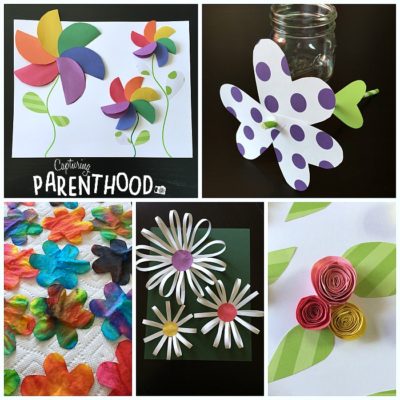 Paper Flowers for Spring © Capturing Parenthood